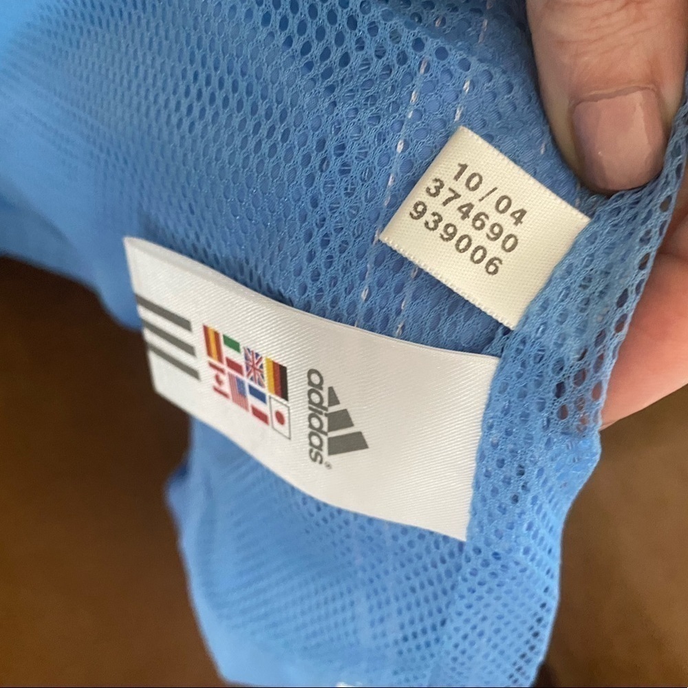 Vintage Adidas light blue and white full zip windbreaker - Picture 7 of 9
